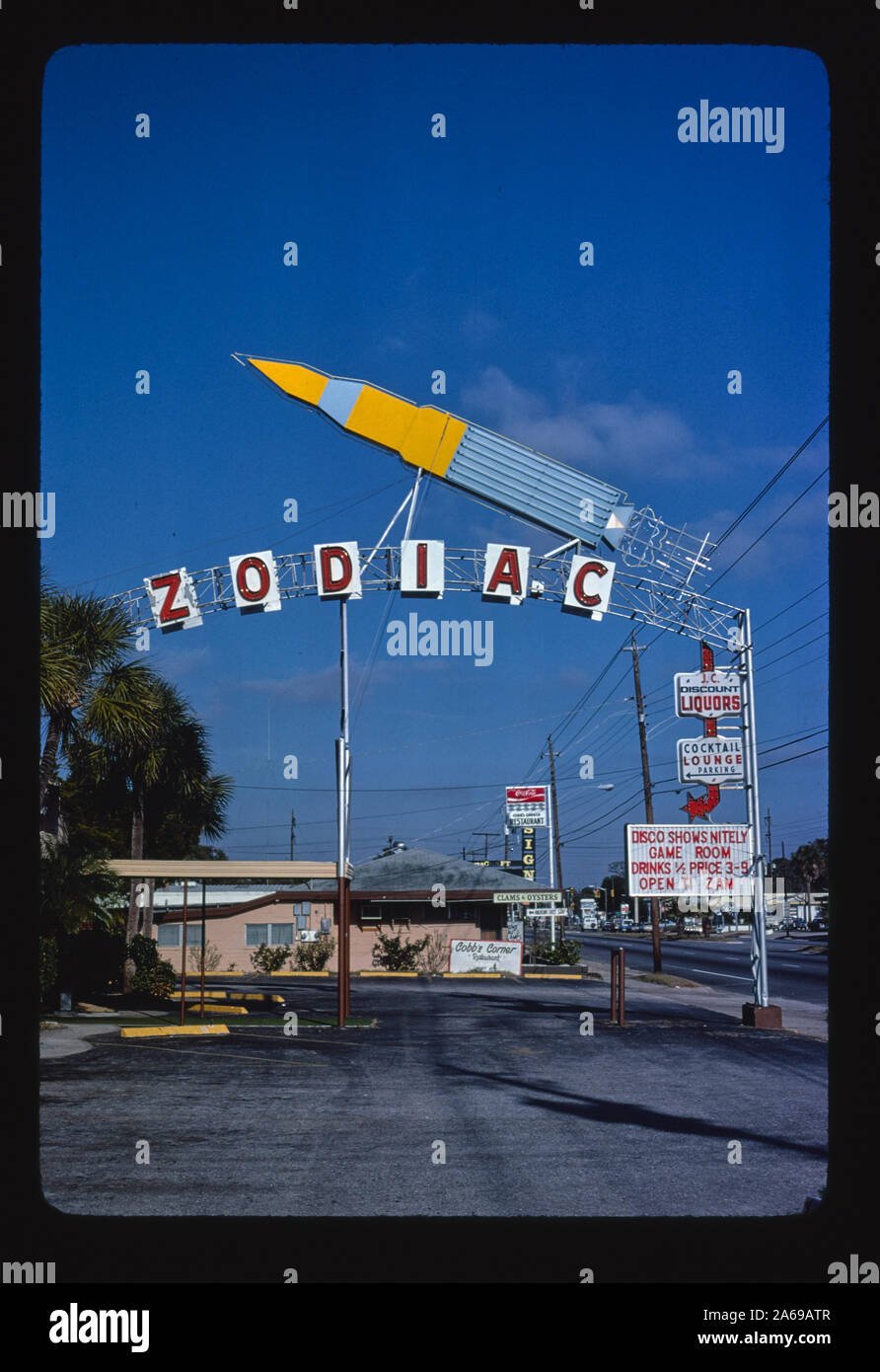 Zodiac Cocktail Lounge, South Daytona Beach, Florida Foto Stock