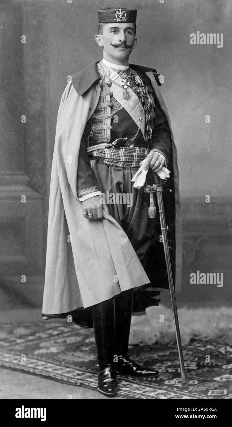 Il principe Mirko, Montenegro, in uniforme Foto Stock