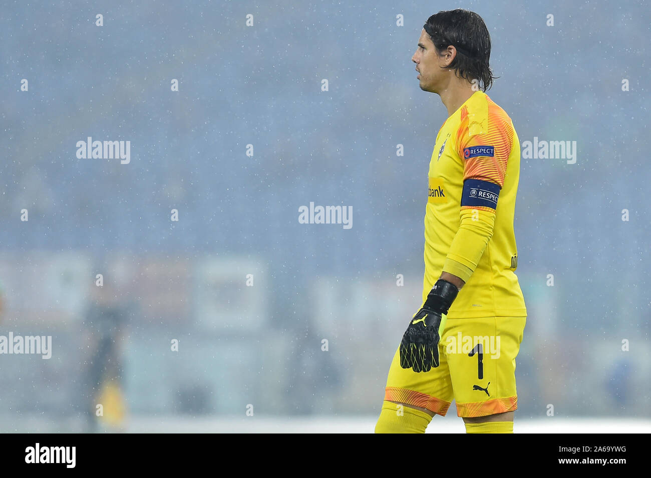 Roma, Italia. 25 ott 2019. Europa League terzo turno Roma v Borussia Monchengladbach. Stadio Olimpico di Roma (Italia), Ottobre 24th, 2019 Yann Sommers Credit: Indipendente Agenzia fotografica/Alamy Live News Foto Stock