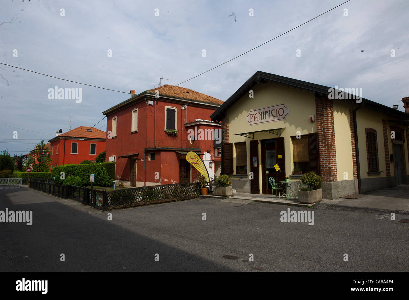 L'Europa, Italia, Lombardia, Crespi d'Adda villaggio operaio, patrimonio Unesco. panificio Foto Stock