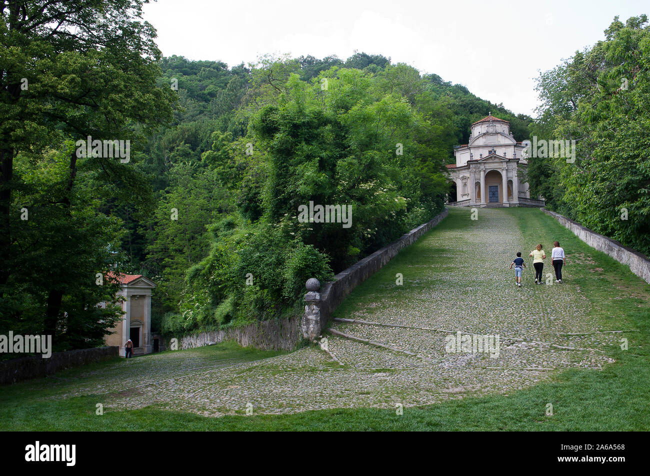 L'Italia, Lombardia, Varese. Via Sacra del Sacro Monte di Varese, patrimonio mondiale dell UNESCO. Sacro Monte di Varese, quarta cappella - Presentazione al tempio Foto Stock