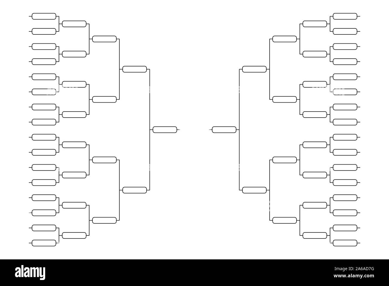 Torneo staffa. Play off modello Illustrazione Vettoriale