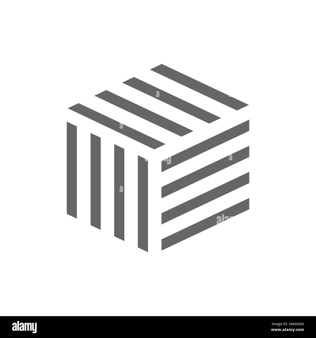 L'immagine della confezione in forma di linee. Concetto di consegna. Illustrazione Vettoriale. EPS 10 Illustrazione Vettoriale