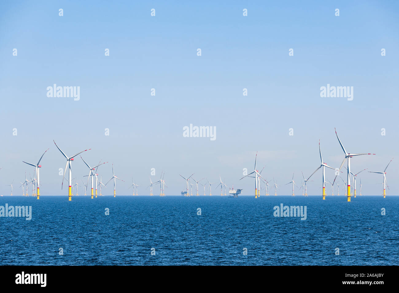 Offshore-Windpark Arkona-Becken Südost, Ostsee Foto Stock