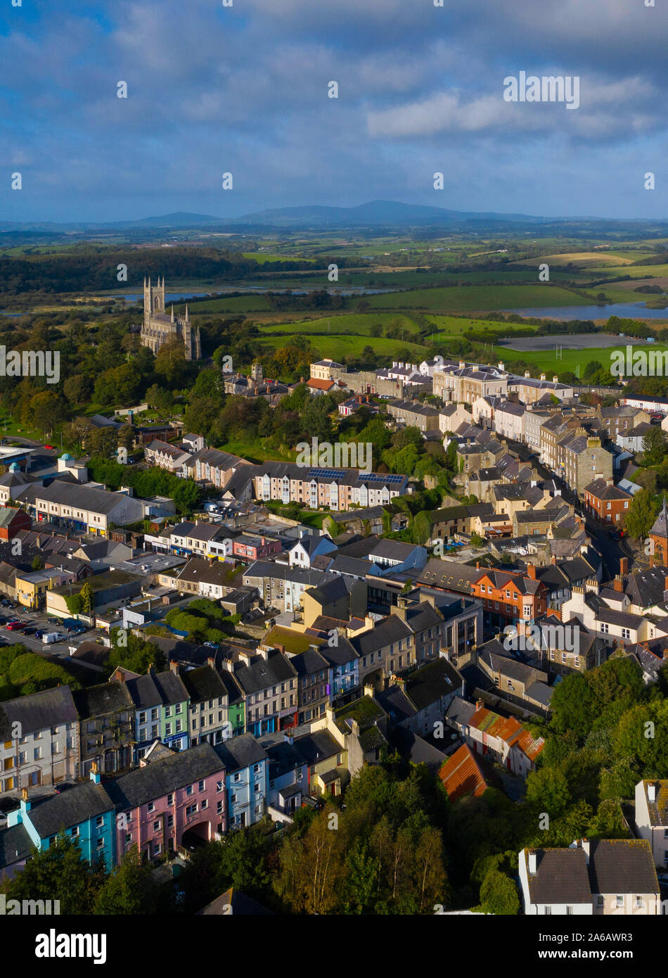 Antenna di Downpatrick, County Down, Irlanda del Nord Foto Stock