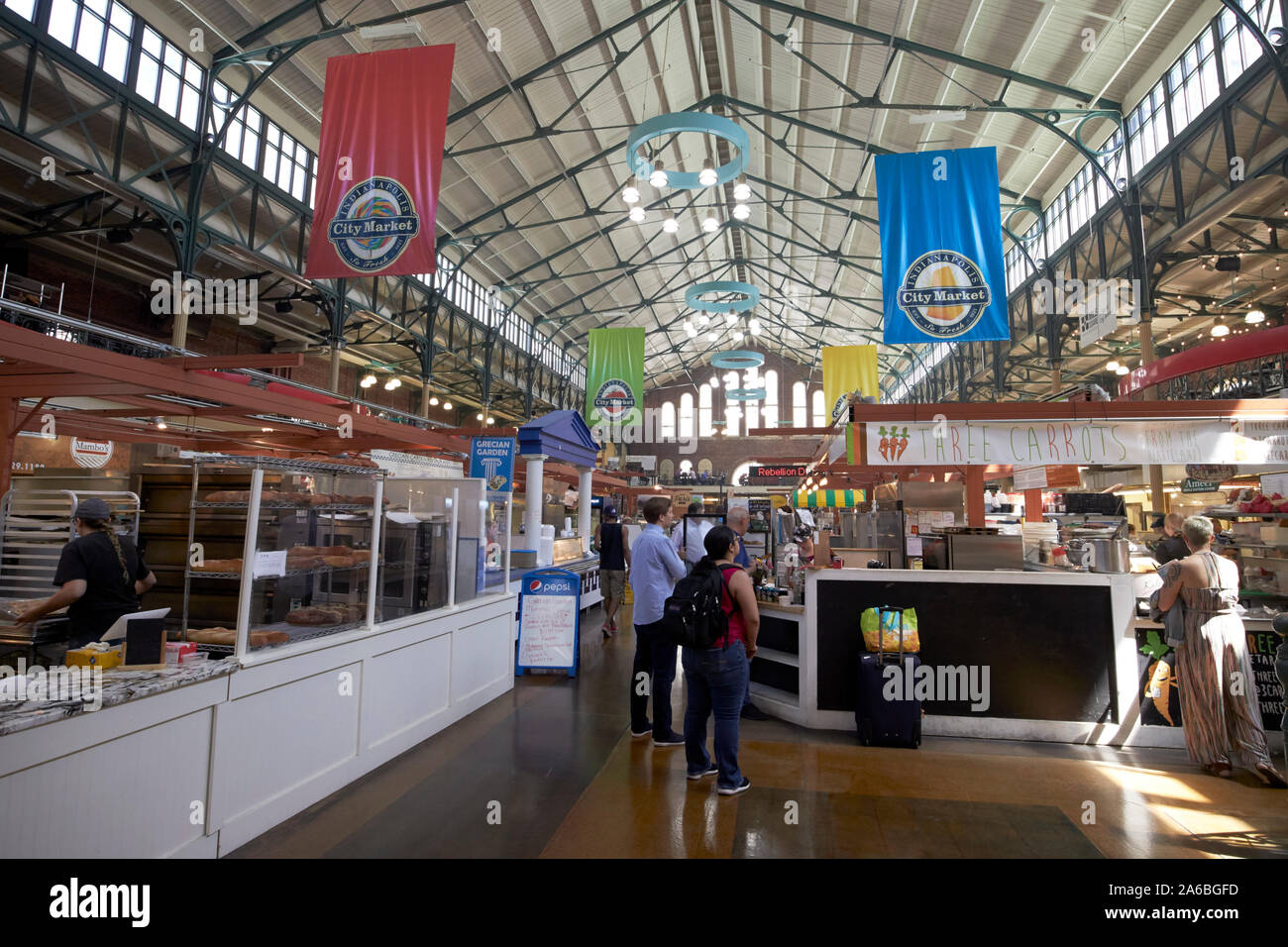 All'interno di Indianapolis città indiana di mercato USA Foto Stock