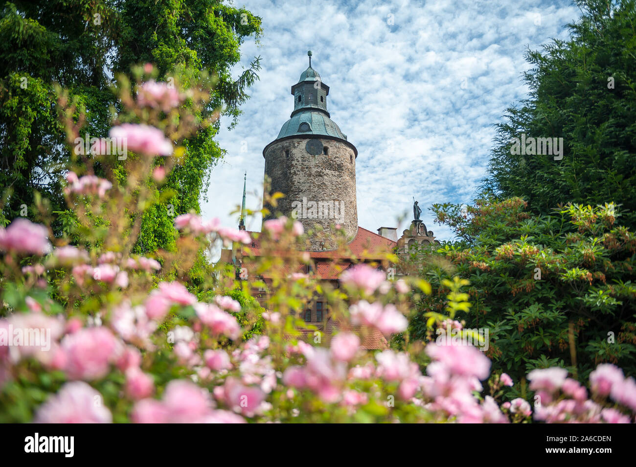 Il castello di Czocha, Bassa Slesia voivodato, Polonia Foto Stock