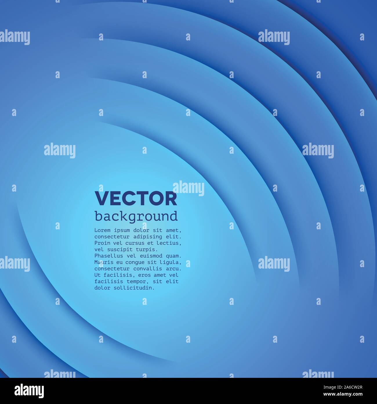 Abstract sfondo vettoriale con strati di colore blu Illustrazione Vettoriale
