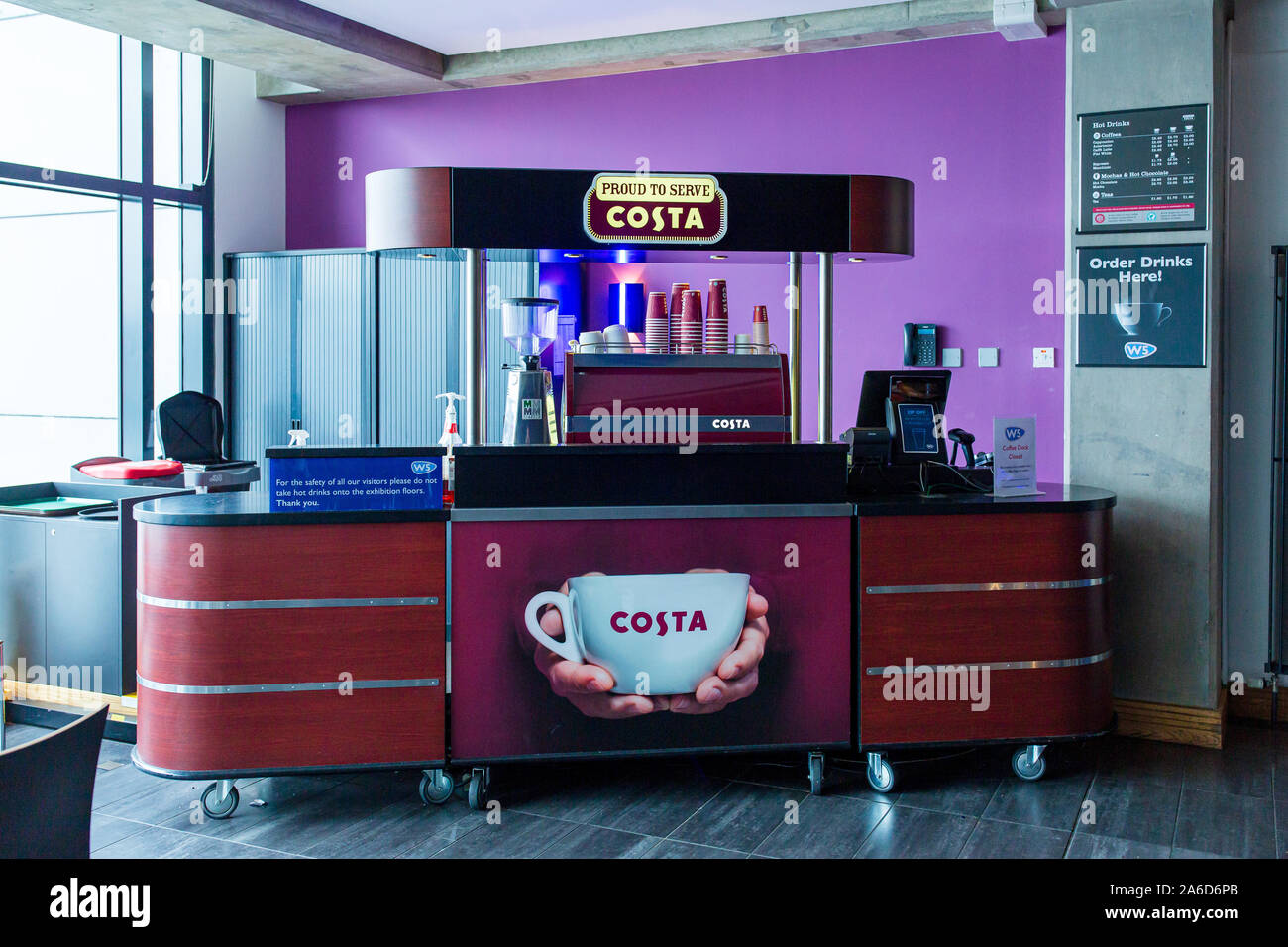 Mobile Costa Coffee Carrello, REGNO UNITO Foto Stock