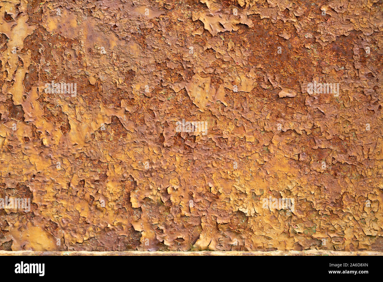 Metallo arrugginito foglio - texture di superficie Foto Stock