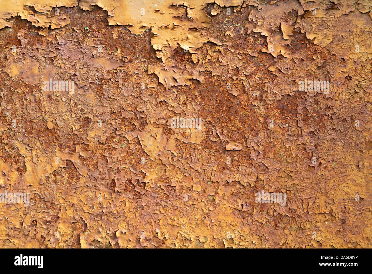 Metallo arrugginito foglio - texture di superficie Foto Stock