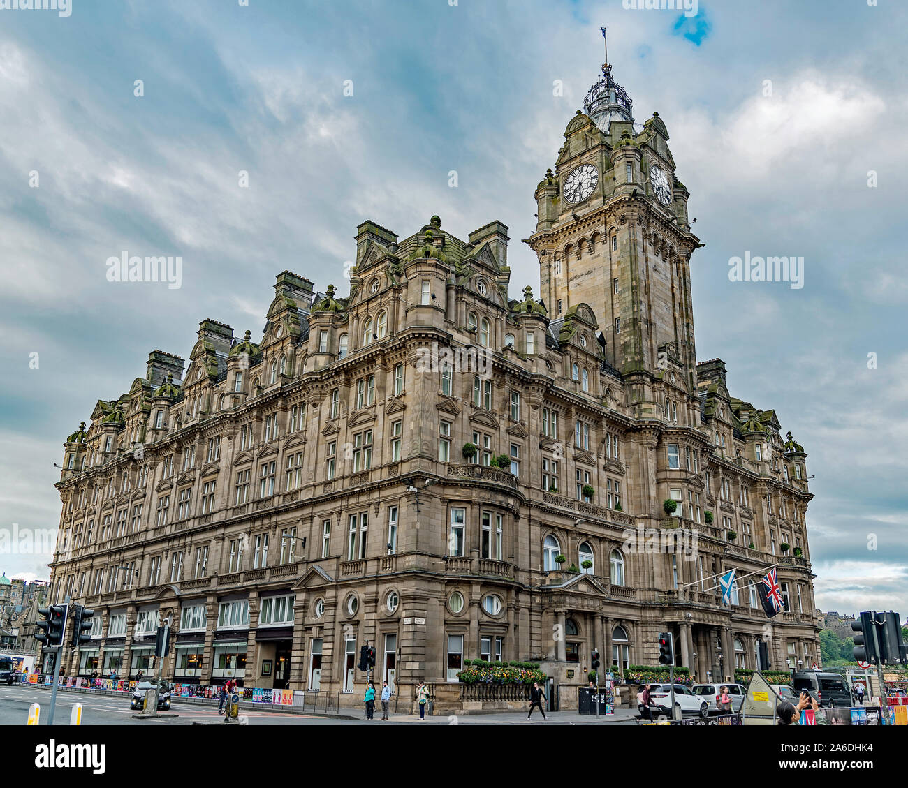 Il Balmoral, Edimburgo, Scozia Foto Stock