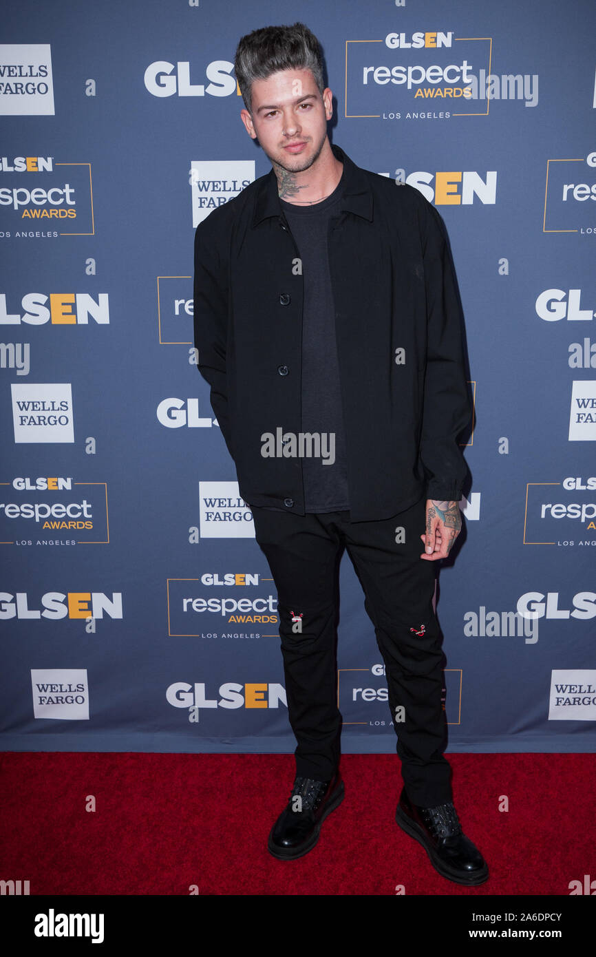 Beverly Hills, CA. Xviii oct, 2019. Travis Mills al GLSEN premi rispetto al Beverly Wilshire in Beverly Hills, Ca il 25 ottobre 2019. Credito: Tony Forte/media/punzone Alamy Live News Foto Stock