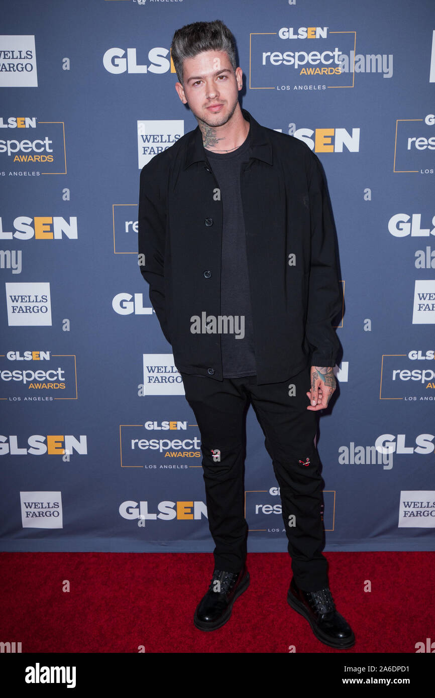 Beverly Hills, CA. Xviii oct, 2019. Travis Mills al GLSEN premi rispetto al Beverly Wilshire in Beverly Hills, Ca il 25 ottobre 2019. Credito: Tony Forte/media/punzone Alamy Live News Foto Stock
