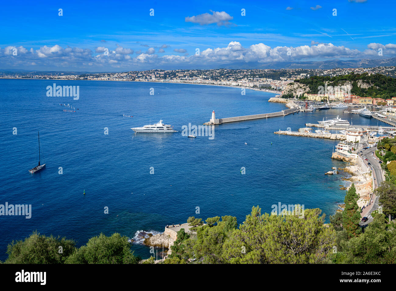 Il porto di Nizza Francia Foto Stock