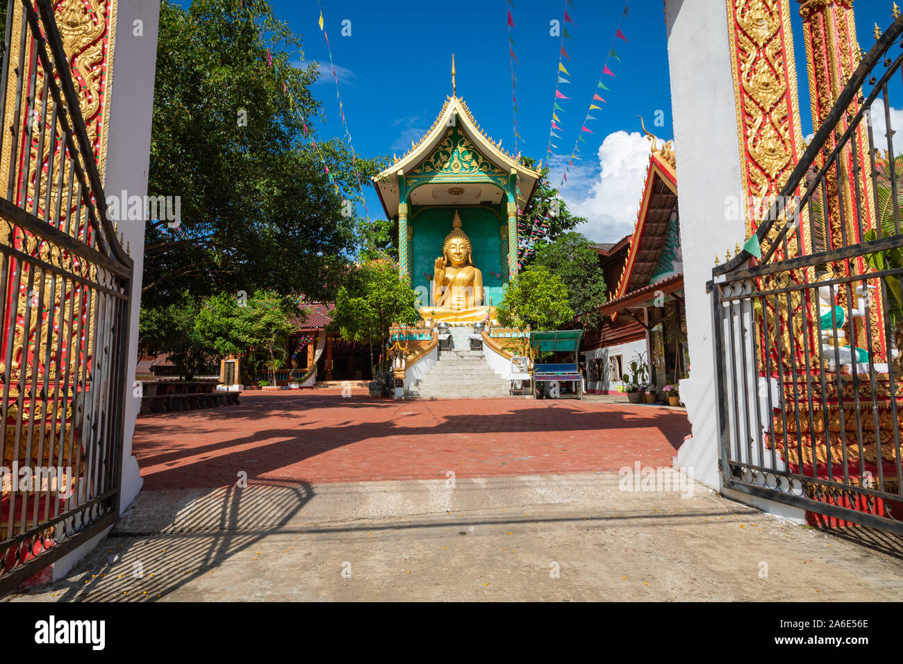 Wat che tempio, Vang Vieng. Laos. Foto Stock