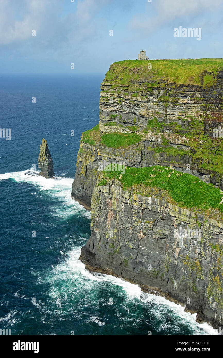 Le Scogliere di Moher nella contea di Clare, Repubblica di Irlanda. Foto Stock