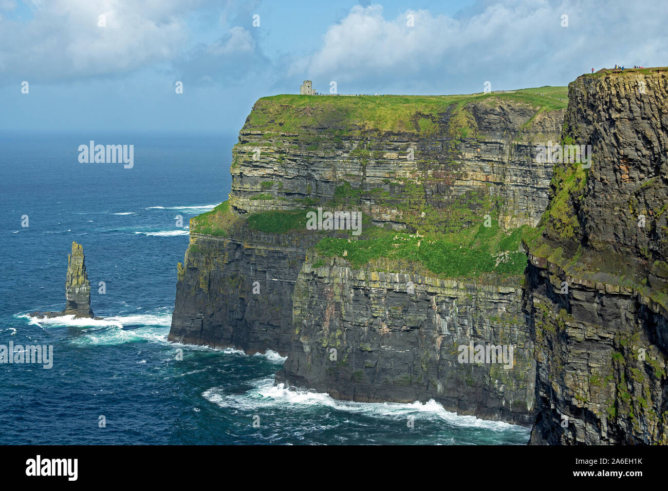 Le Scogliere di Moher nella contea di Clare, Repubblica di Irlanda. Foto Stock