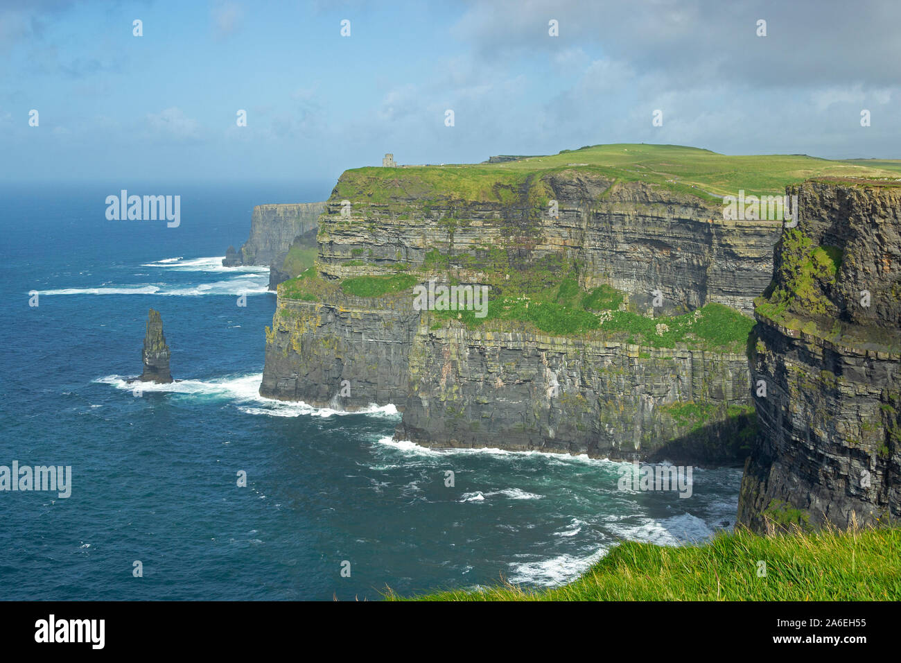 Le Scogliere di Moher nella contea di Clare, Repubblica di Irlanda. Foto Stock
