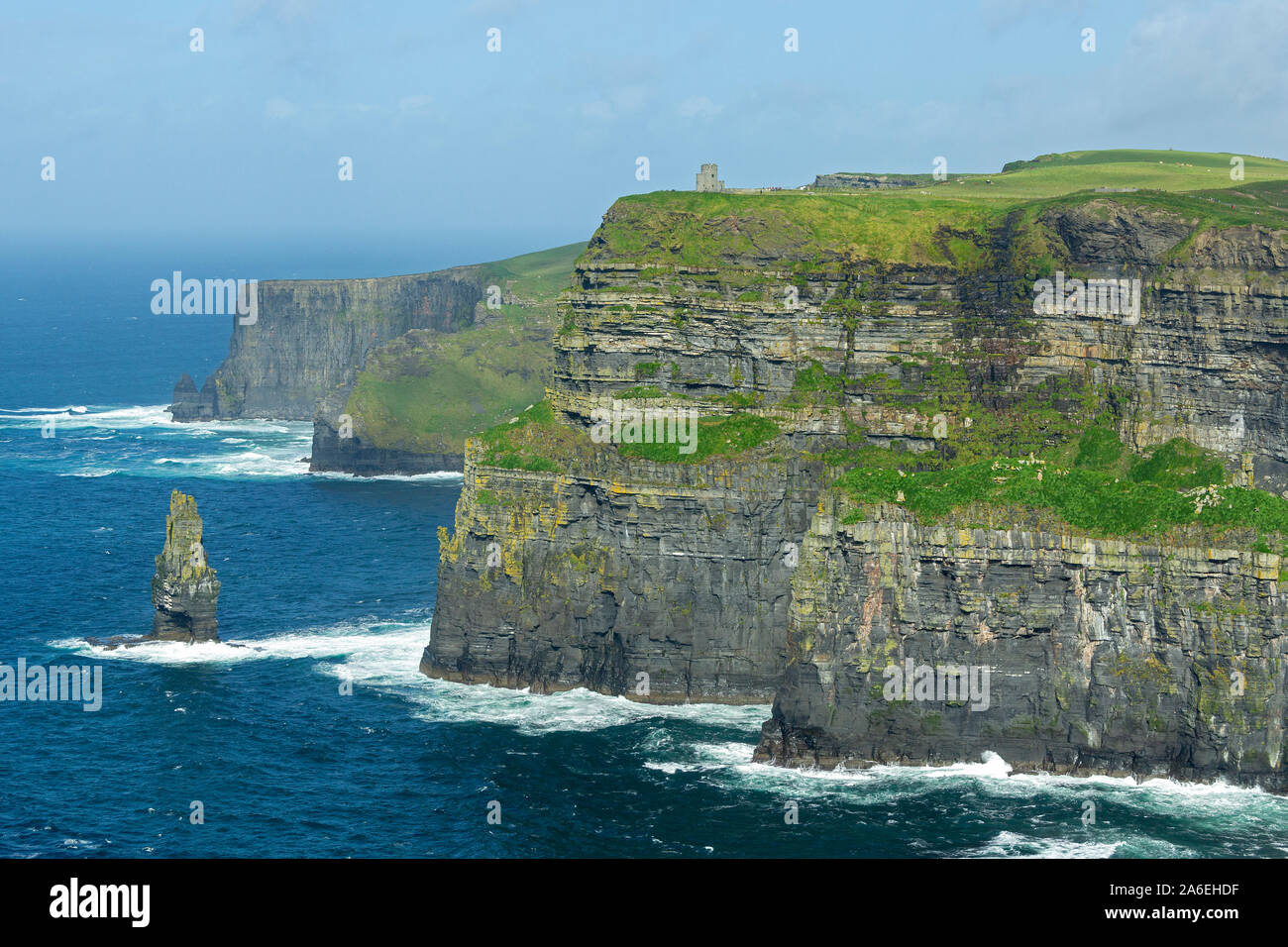 Le Scogliere di Moher nella contea di Clare, Repubblica di Irlanda. Foto Stock