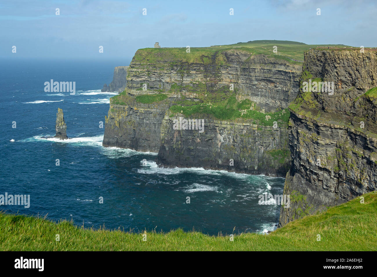 Le Scogliere di Moher nella contea di Clare, Repubblica di Irlanda. Foto Stock