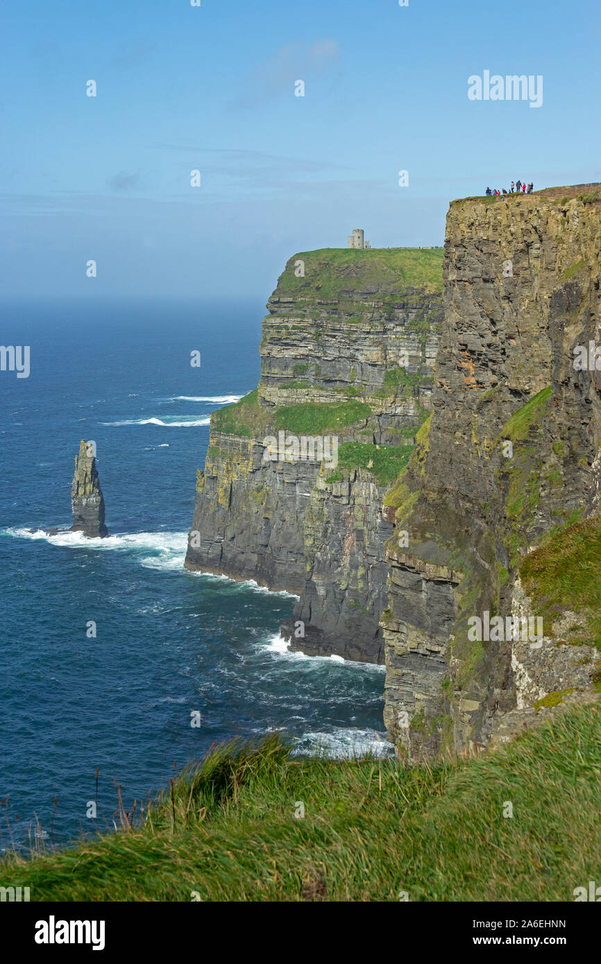Le Scogliere di Moher nella contea di Clare, Repubblica di Irlanda. Foto Stock