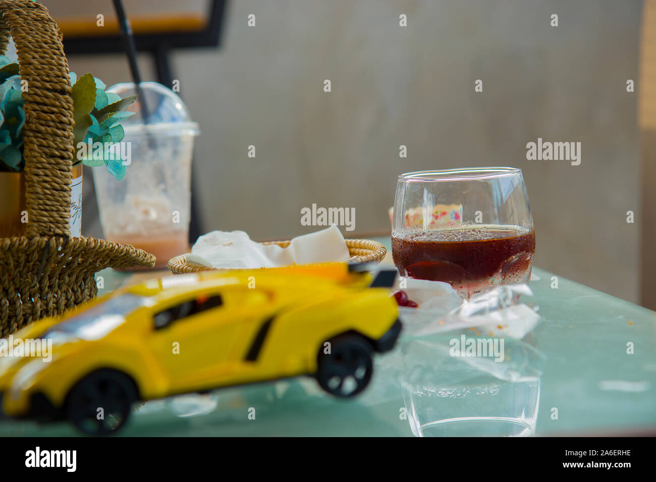 Hobby collezione di obsoleto pressofuso di modelli di automobili Foto Stock