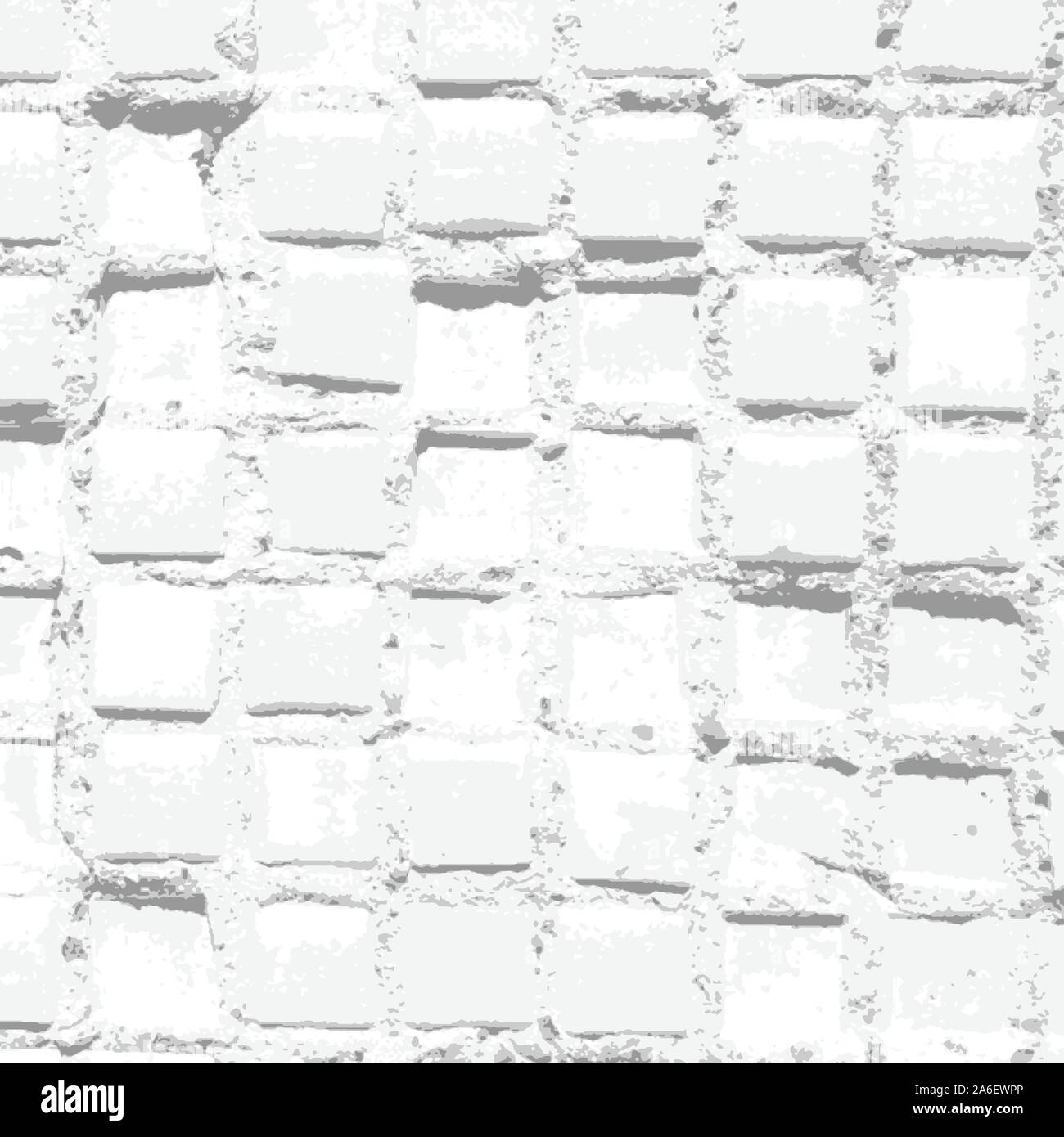 Sfondo bianco con il vecchio grungy piastrelle e pattern luminoso texture danneggiate Illustrazione Vettoriale