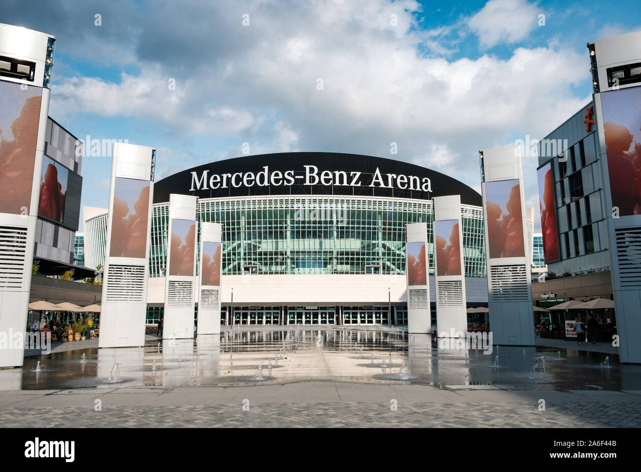 Berlino, Germania - ottobre - 2019: La Mercedes Benz Arena di Berlino, Germania Foto Stock