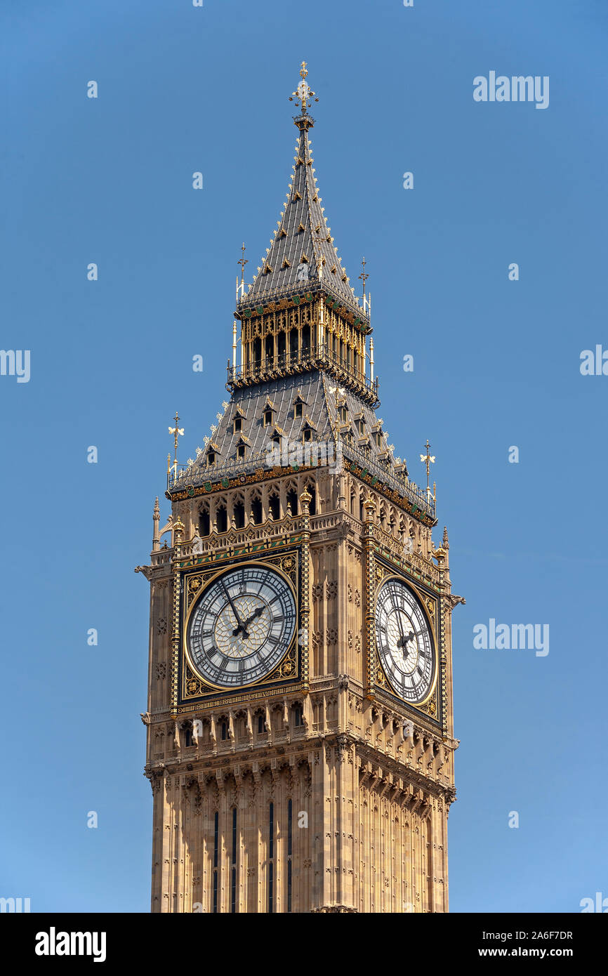 Big Ben, Londra, Gran Bretagna. Foto Stock