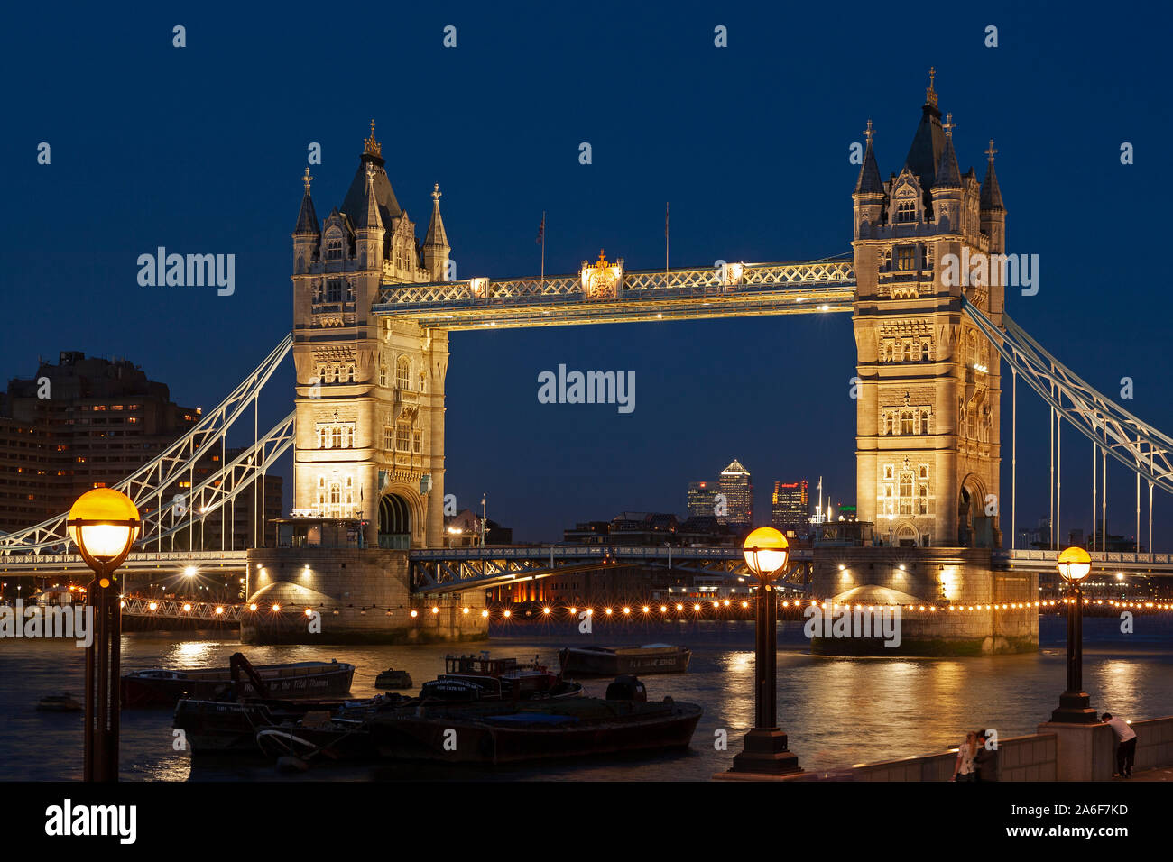 Il Tower Bridge di Londra, Gran Bretagna. Foto Stock