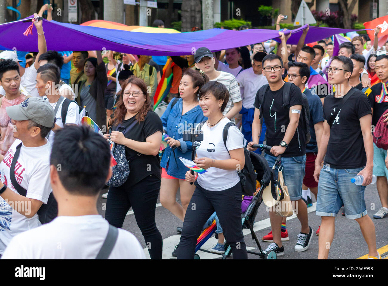 Pride Parade, Taiwan, Taipei, 26 Ott 2019 Foto Stock