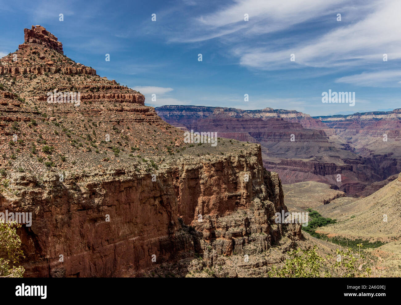 Scogliere del Grand Canyon dal South Kaibab Trail Foto Stock