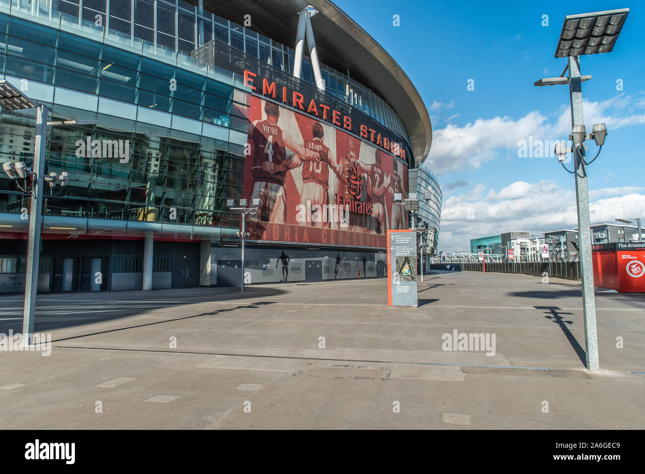 Immagini di arsenali Emirates Stadium nel nord di Londra Foto Stock