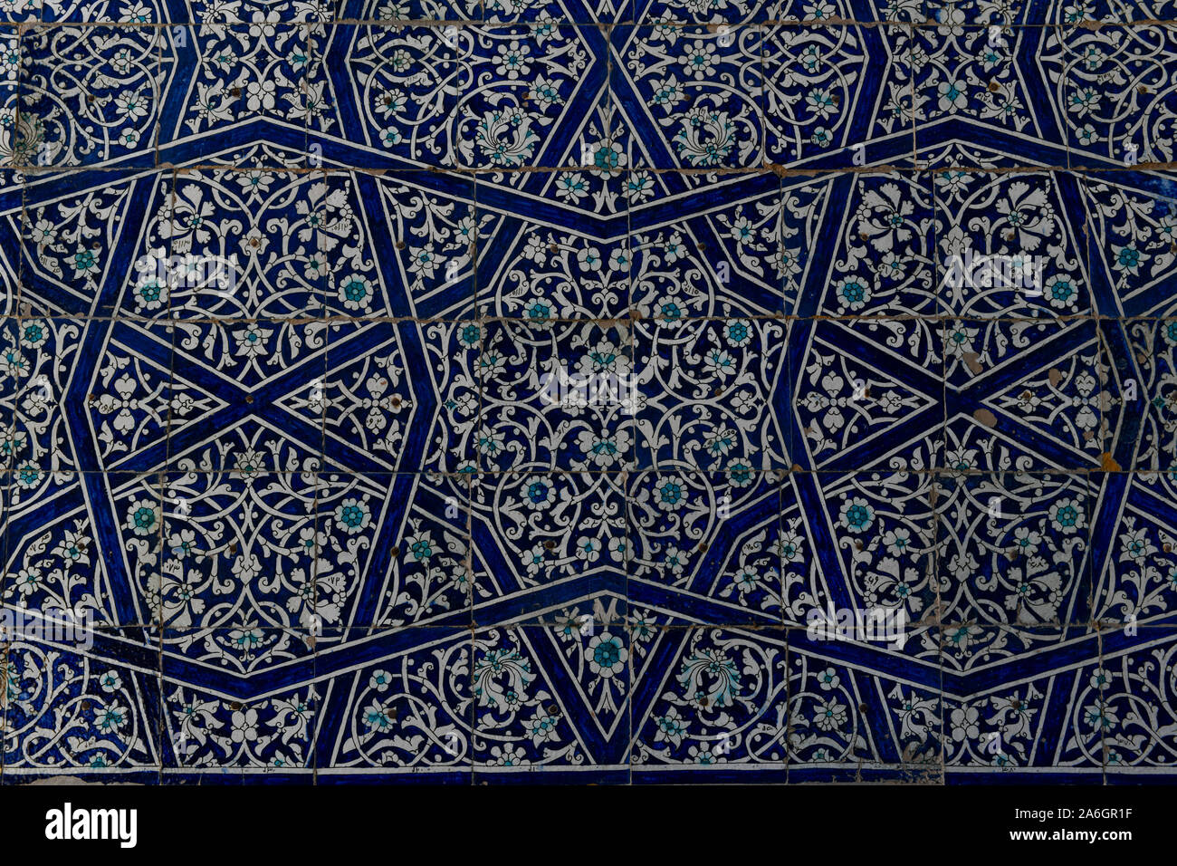 Khan Palace Tash-Khauli o pietra palce, un harem per mogli e concubine a Khiva, Uzbekistan. Foto Stock