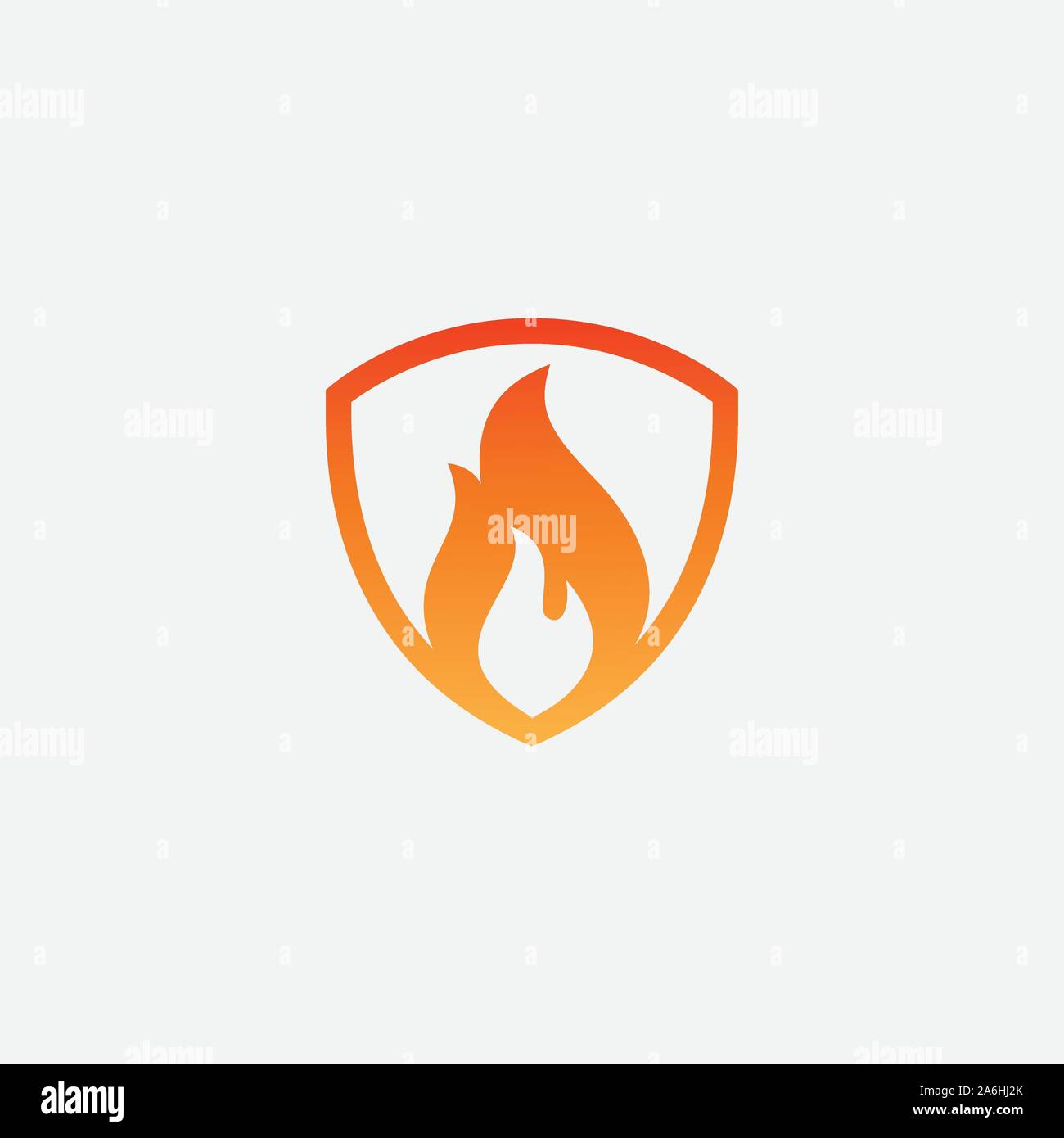 Protezione antincendio Logo Design template vettoriale, la protezione antincendio Concetto di logo, protezione antincendio icona simbolo di protezione antincendio icona, sicurezza icona Vettore, icona di protezione Illustrazione Vettoriale