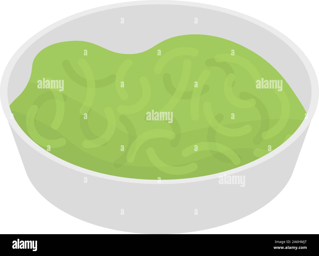 La zuppa di cavolo icona, stile isometrico Illustrazione Vettoriale