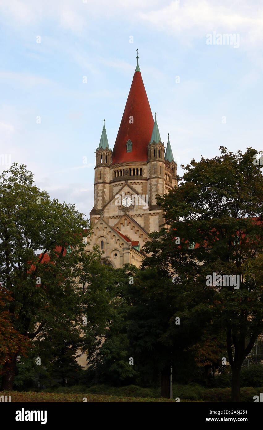 San Francesco di Assisi chiesa a Vienna Austria Foto Stock