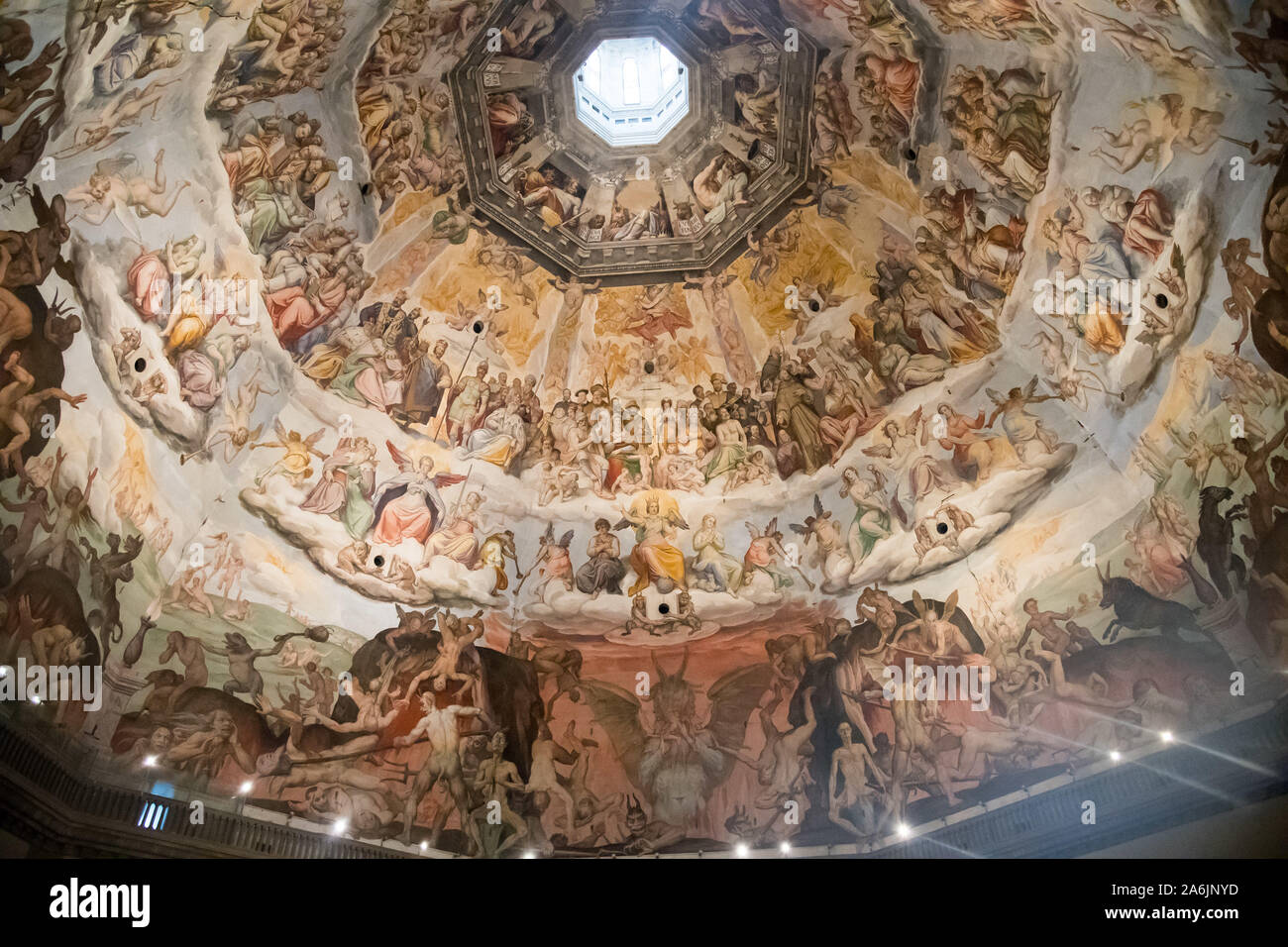 Il giudizio ultimo affresco di Vasari e Federico Zuccari 1568