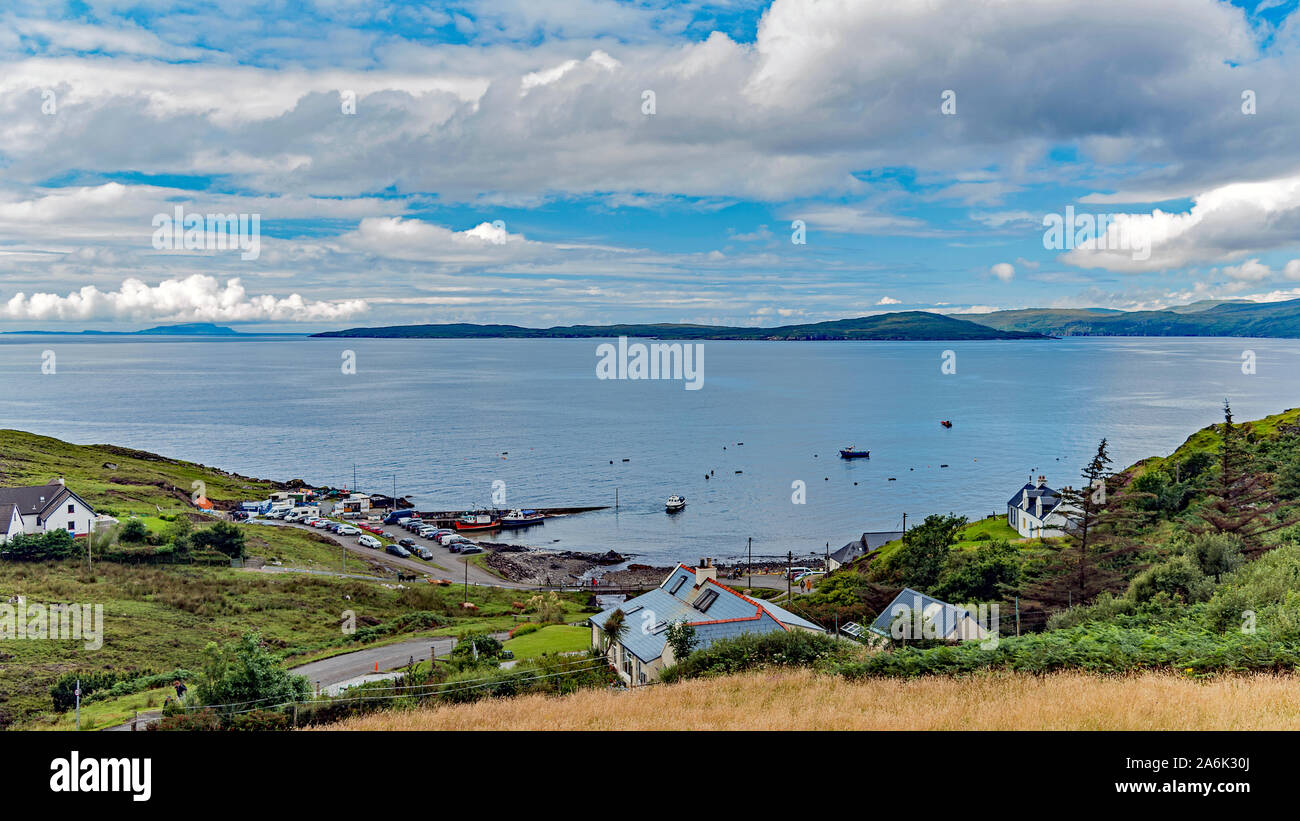 Elgol villaggio di pescatori, Isola di Skye Foto Stock