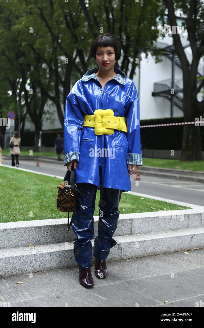 Fama Oboonyasit alla fiera Armani durante la settimana della Moda di Milano Settembre 19,2019 Foto Stock