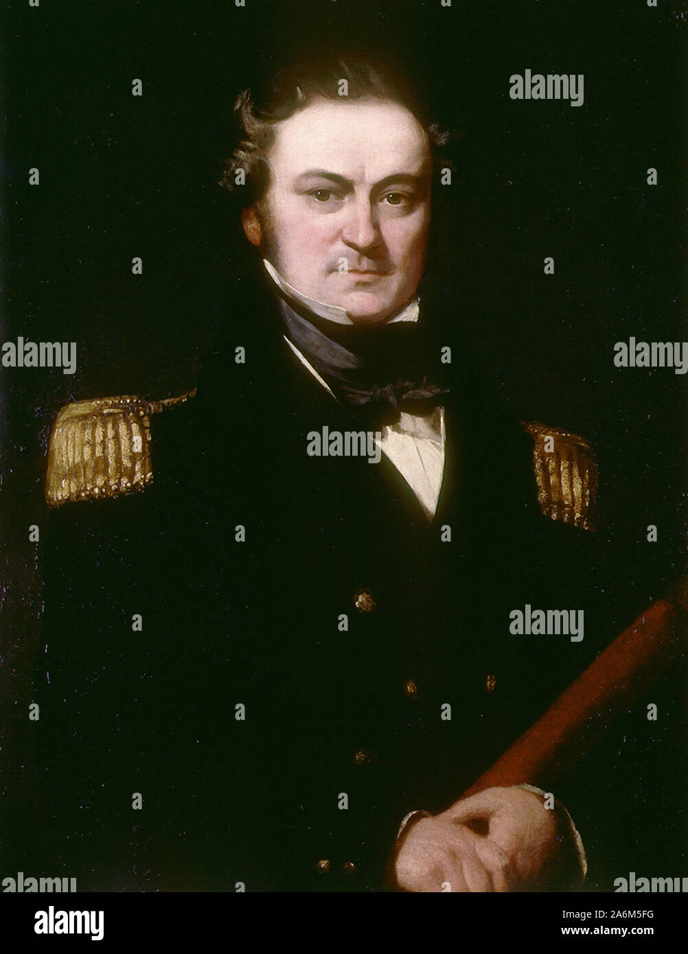 Il capitano William Edward Parry (1790-1855) Contrammiraglio Sir William Edward Parry, esploratore inglese dell'Artico che era noto per i suoi 1819 spedizione attraverso il canale Parry, probabilmente il maggior successo nella lunga ricerca per il passaggio a Nord Ovest. Foto Stock