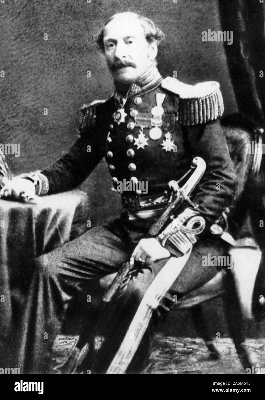 Lord George Paulet (1803-1879), xiii Marchese di Winchester divenne capitano della Royal Navy 28 Dicembre 1841 Foto Stock