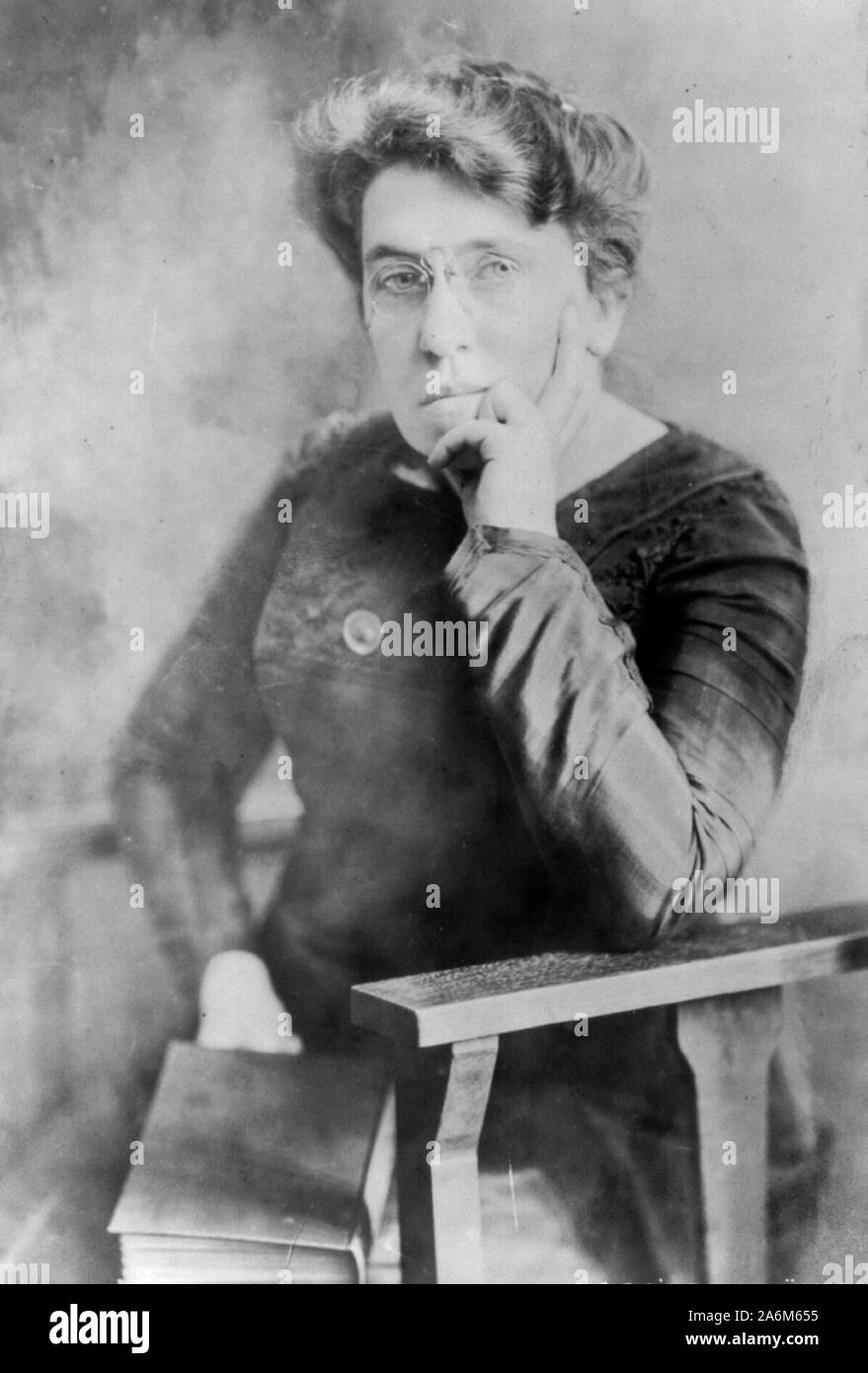 Emma Goldman (1869 - 1940) anarchico attivista politico e scrittore Foto Stock