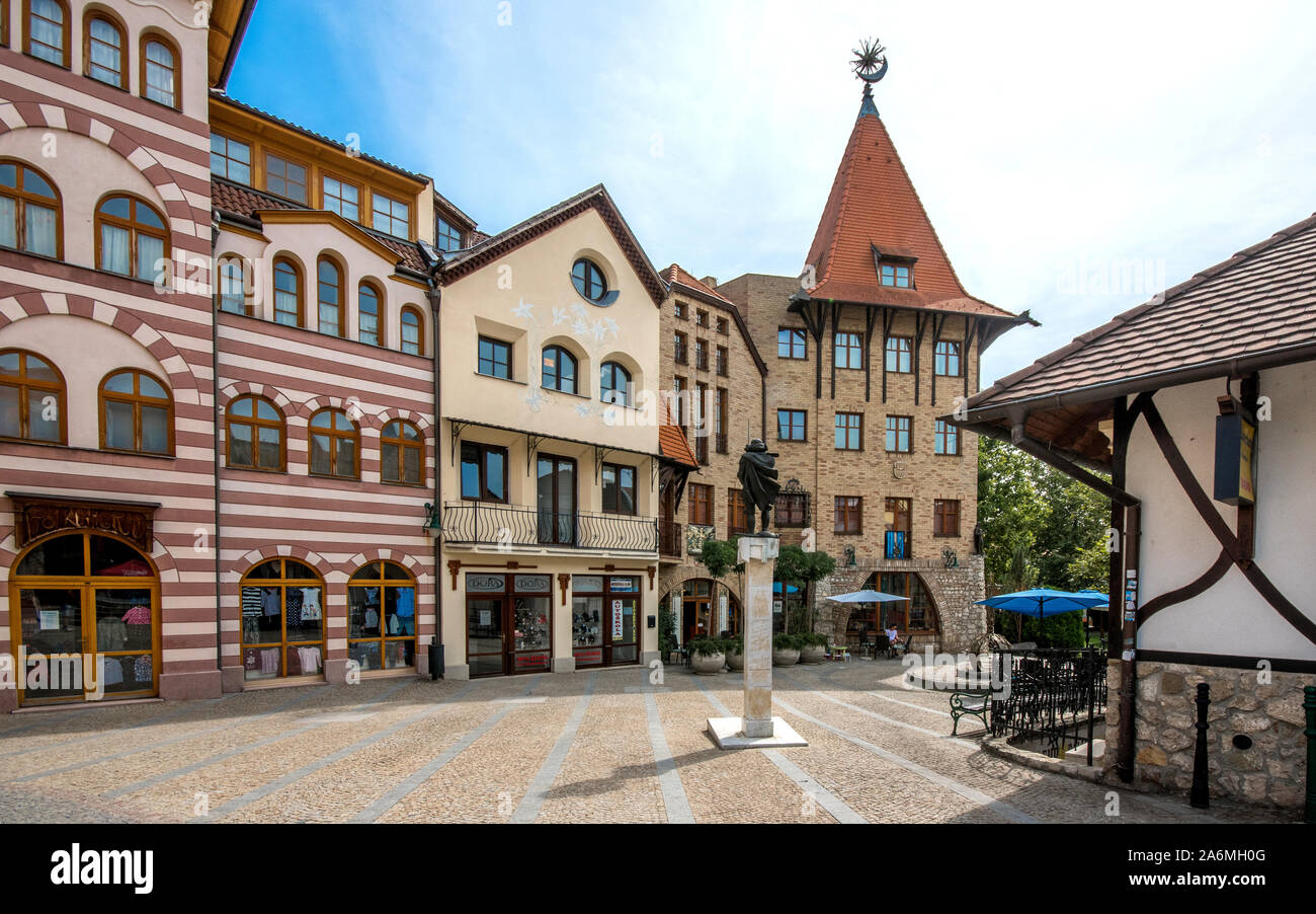L'Europa. Un insieme architettonico nel centro di Komarno, Slovacchia Foto Stock