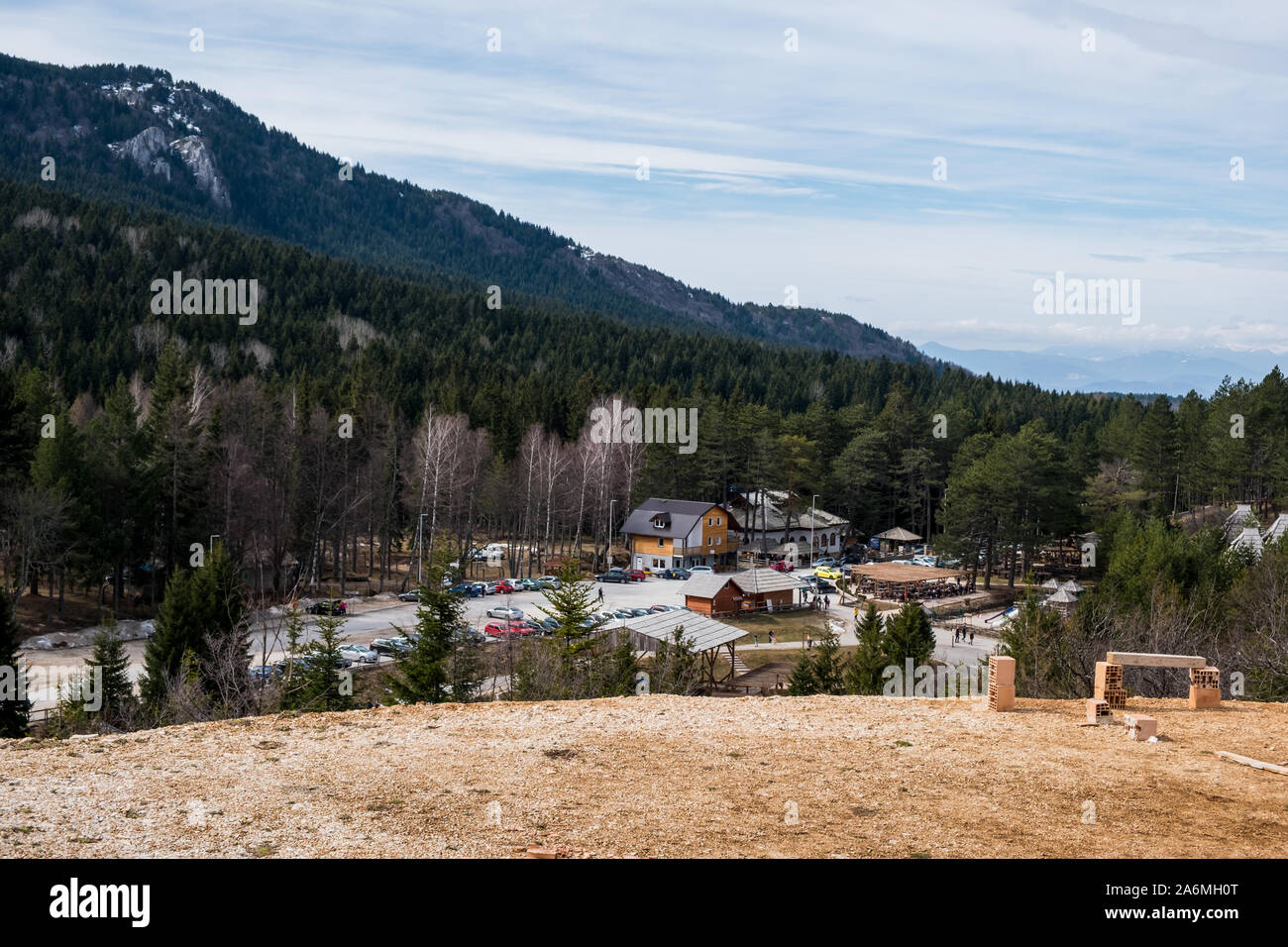 Trebevic, Bosnia Erzegovina - 10 Marzo 2019 - Trebevic montagna, nei pressi di Sarajevo in Bosnia ed Erzegovina. Foto Stock