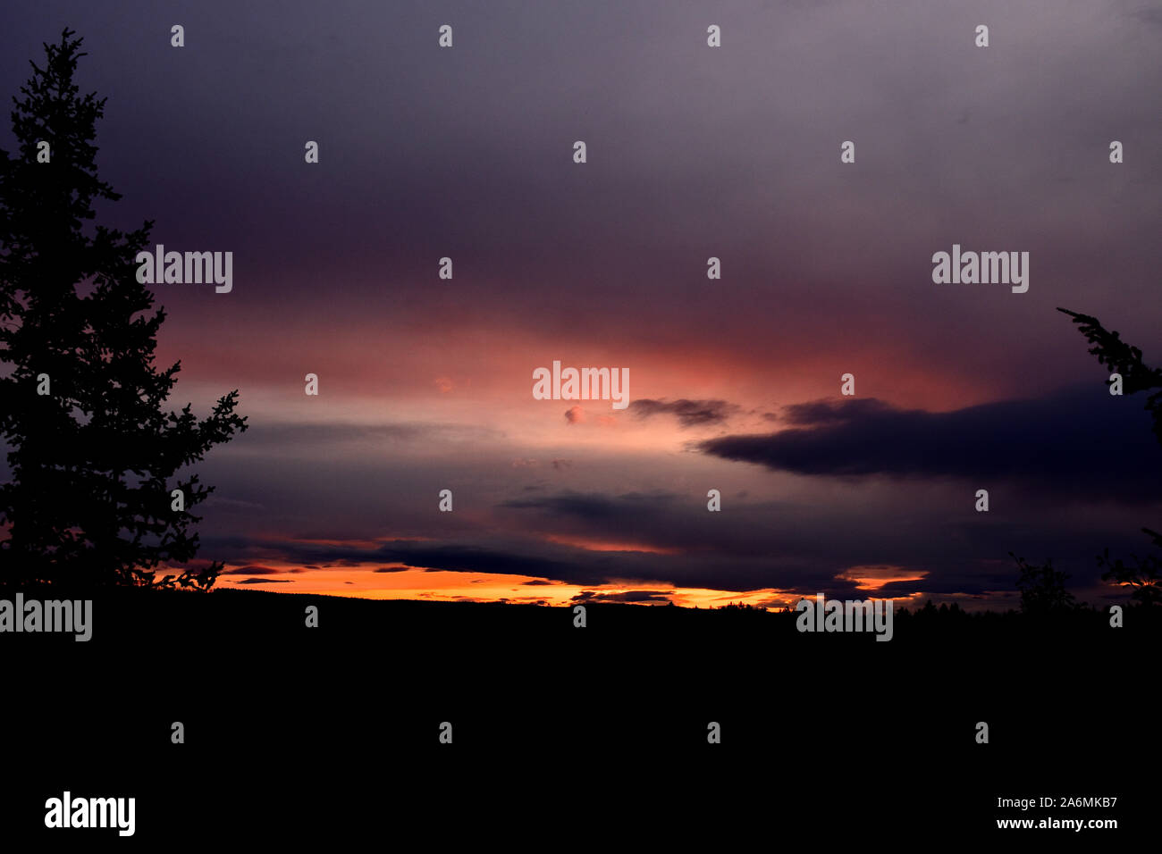 Colori di un tramonto. Foto Stock