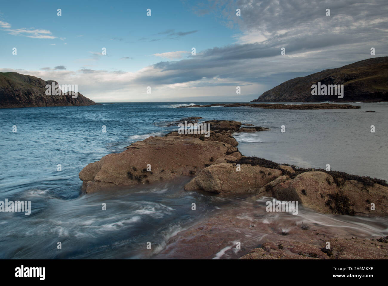 Kirtomy Beach, Sutherland ad ovest di Thurso, in Scozia Foto Stock