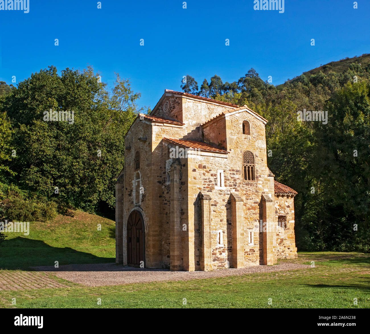 La Iglesia de San Miguel de Lillo. Oviedo, Asturias, Spagna Foto Stock