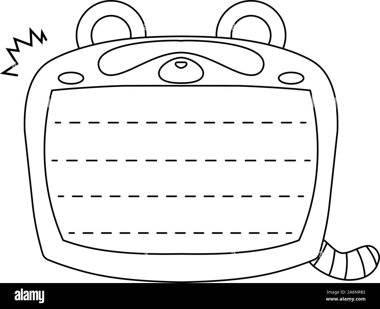 Questa è un immagine della cute Raccoon noteboard Illustrazione Vettoriale